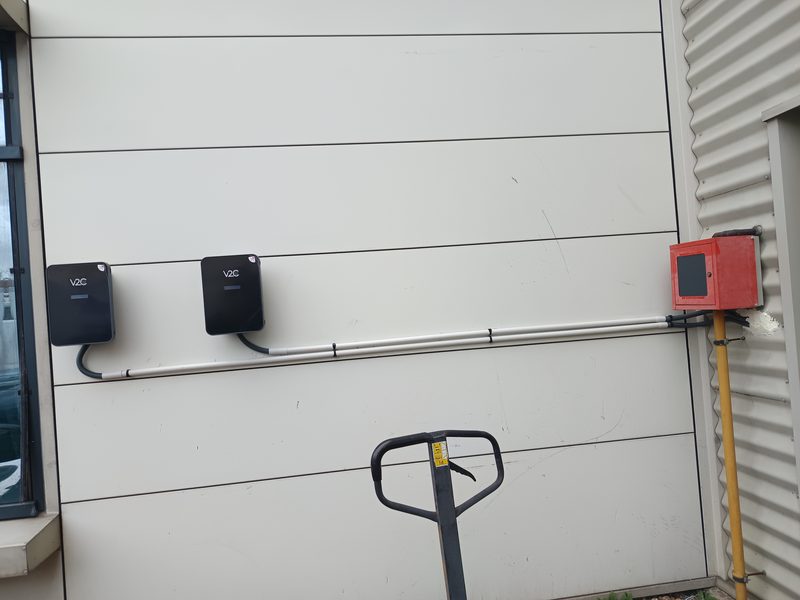 Borne de recharge installée